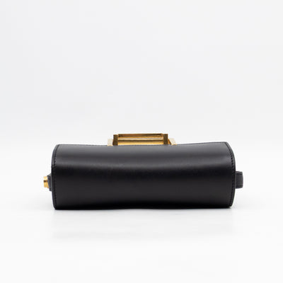 Lulu Small Shoulder Bag Black & White Leather