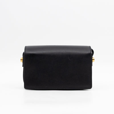 Lulu Small Shoulder Bag Black & White Leather