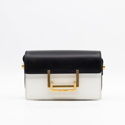 Lulu Small Shoulder Bag Black & White Leather
