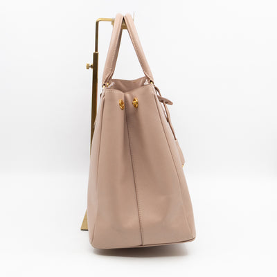 Open Tote Large Beige Saffiano Leather