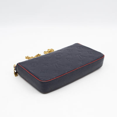 Pochette Felicie Navy Monogram Empreinte