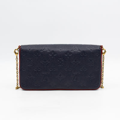 Pochette Felicie Navy Monogram Empreinte