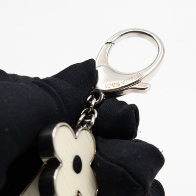 Bijoux Sac Fleur de Epi Bag Charm White