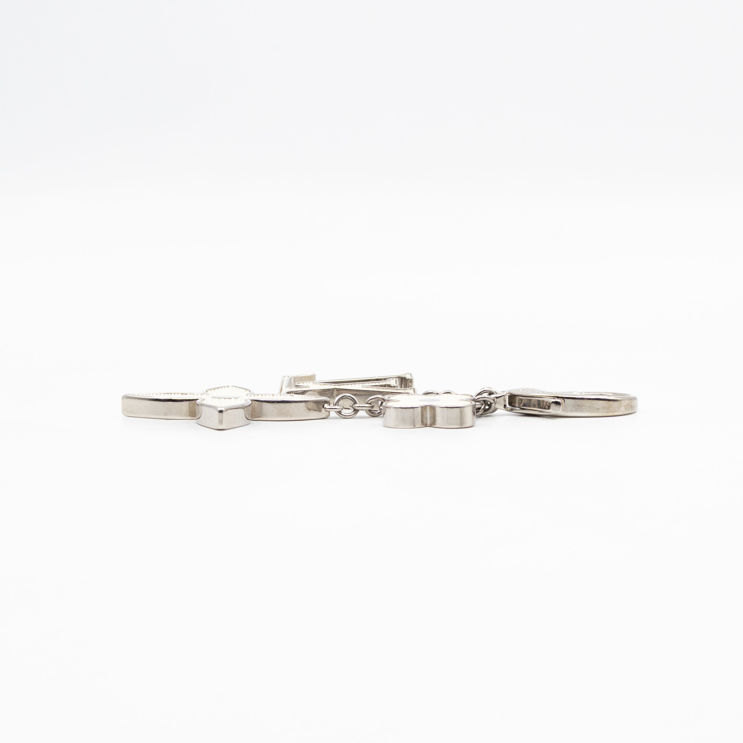 Bijoux Sac Fleur de Epi Bag Charm White