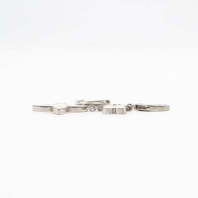 Bijoux Sac Fleur de Epi Bag Charm White