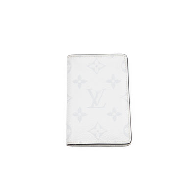 Pocket Organizer White Taigarama Leather