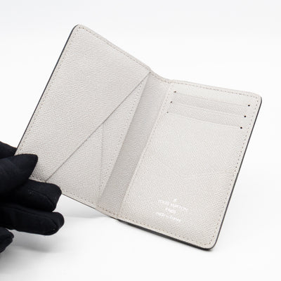 Pocket Organizer White Taigarama Leather