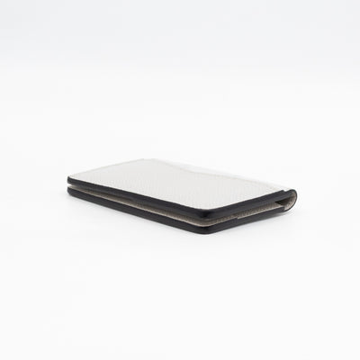 Pocket Organizer White Taigarama Leather