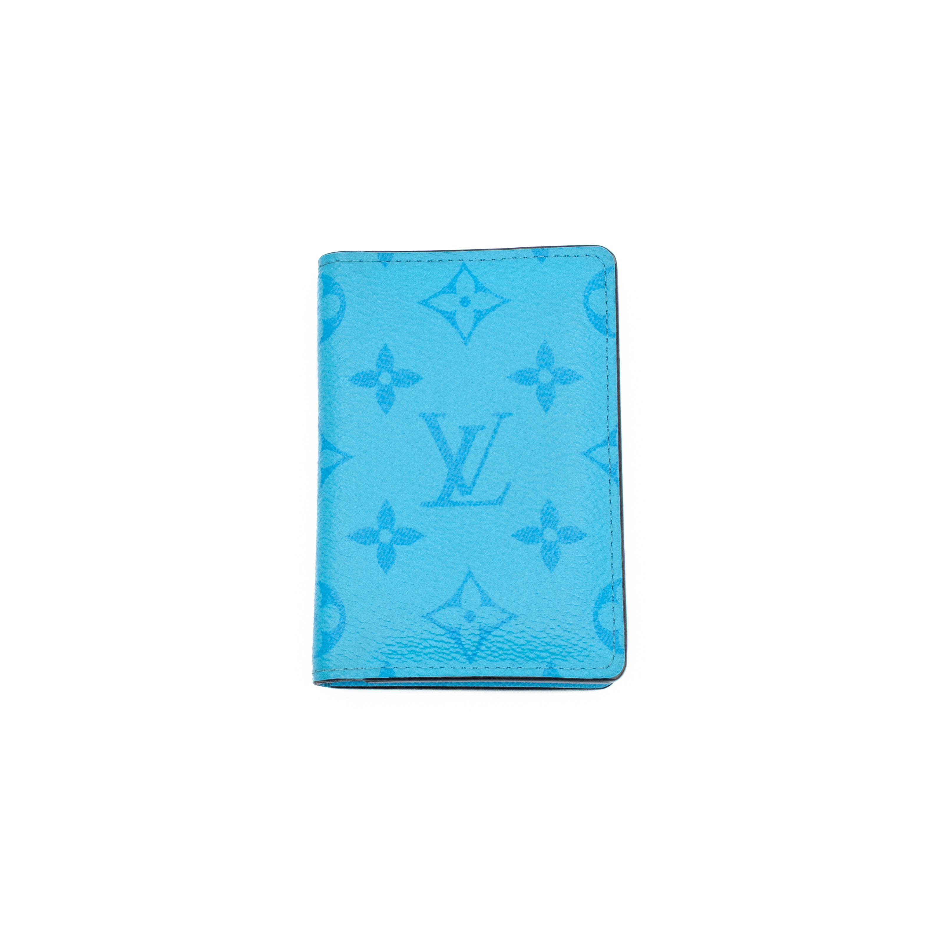 Pocket Organizer Denim Blue Taigarama Leather