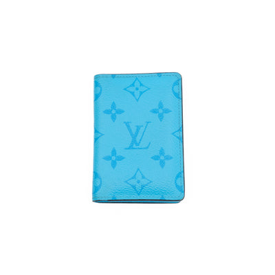 Pocket Organizer Denim Blue Taigarama Leather