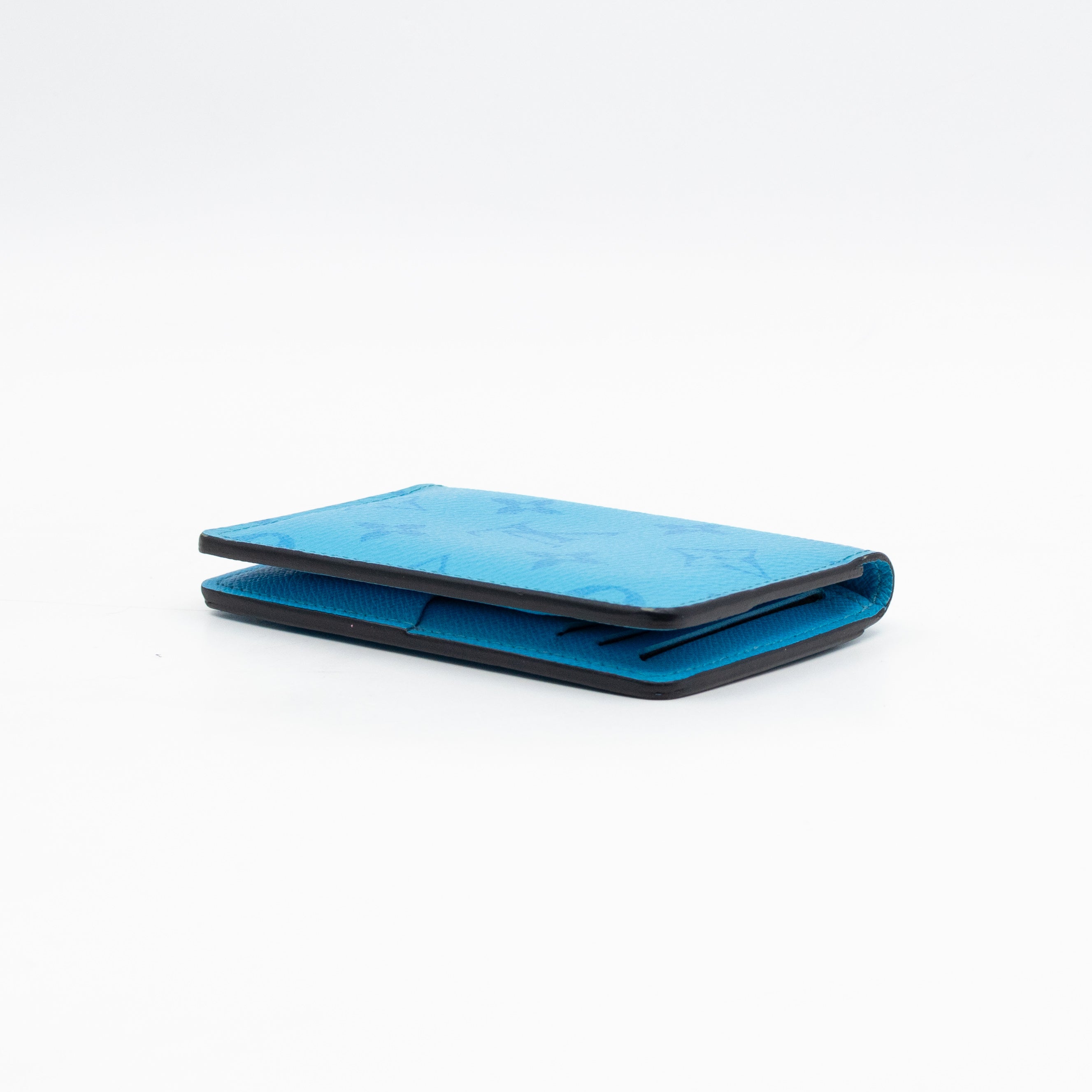 Pocket Organizer Denim Blue Taigarama Leather