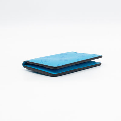 Pocket Organizer Denim Blue Taigarama Leather
