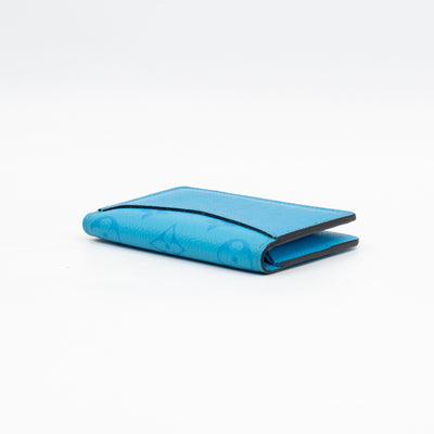 Pocket Organizer Denim Blue Taigarama Leather