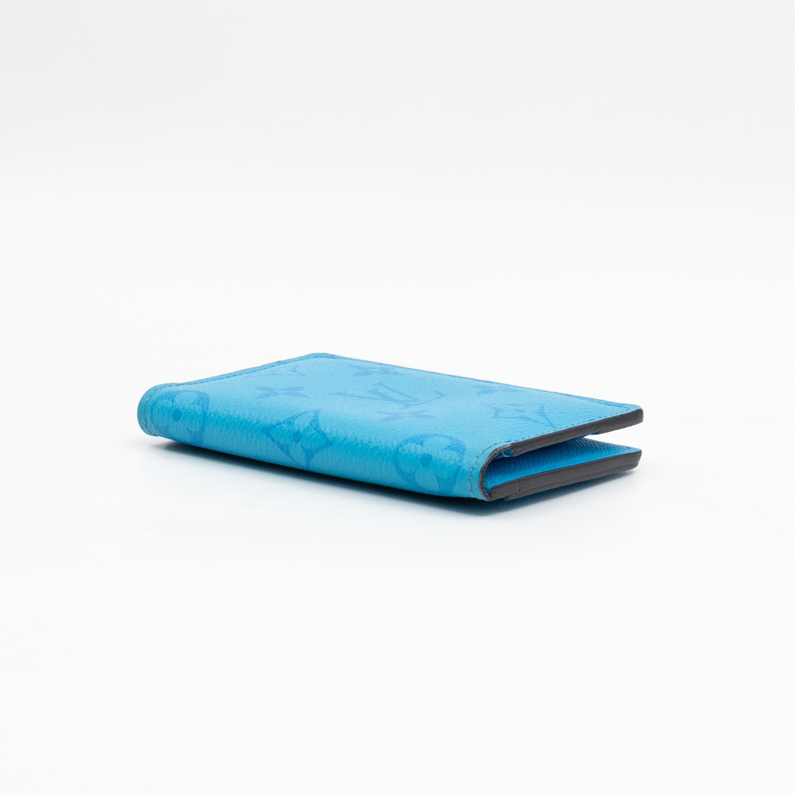 Pocket Organizer Denim Blue Taigarama Leather
