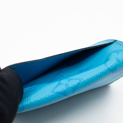 Pocket Organizer Denim Blue Taigarama Leather