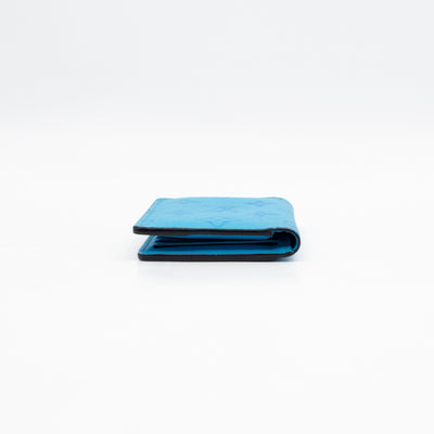 Pocket Organizer Denim Blue Taigarama Leather