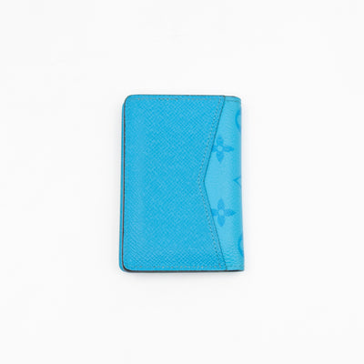 Pocket Organizer Denim Blue Taigarama Leather