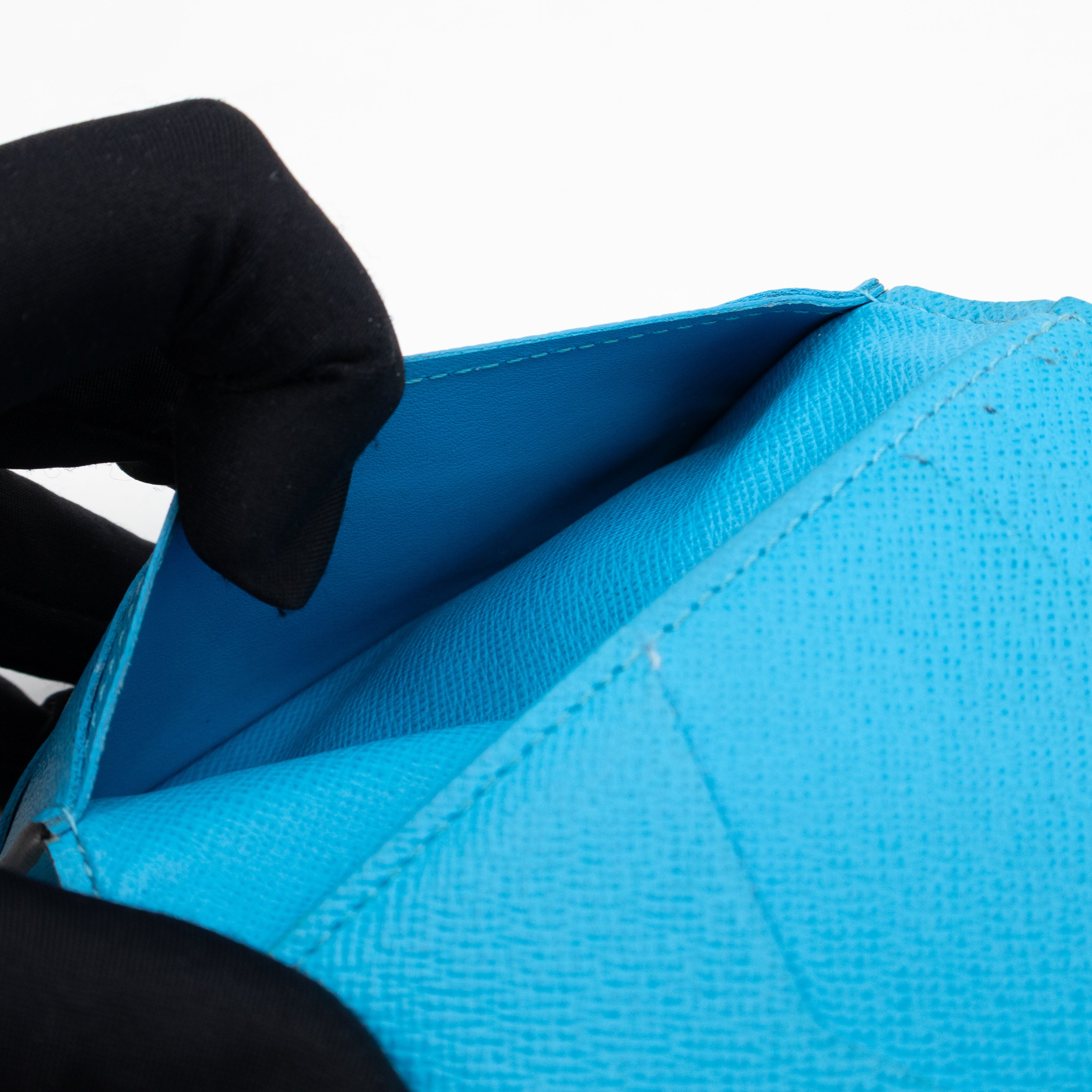 Pocket Organizer Denim Blue Taigarama Leather