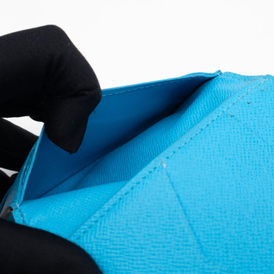 Pocket Organizer Denim Blue Taigarama Leather