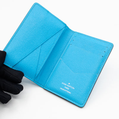 Pocket Organizer Denim Blue Taigarama Leather