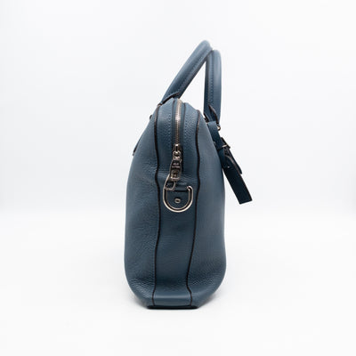 Victor Briefcase Navy Taurillon Leather