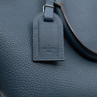 Victor Briefcase Navy Taurillon Leather