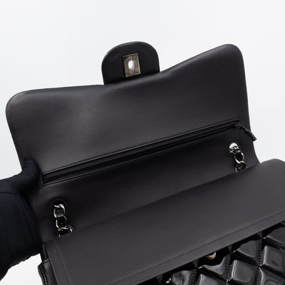 Classic Double Flap Jumbo Black Patent Leather