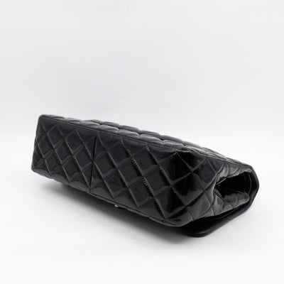 Classic Double Flap Jumbo Black Patent Leather