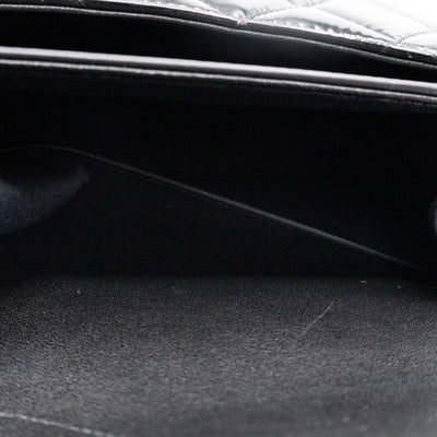 Classic Double Flap Jumbo Black Patent Leather