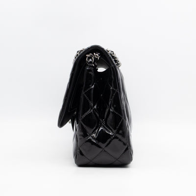 Classic Double Flap Jumbo Black Patent Leather