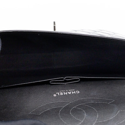 Classic Double Flap Jumbo Black Patent Leather