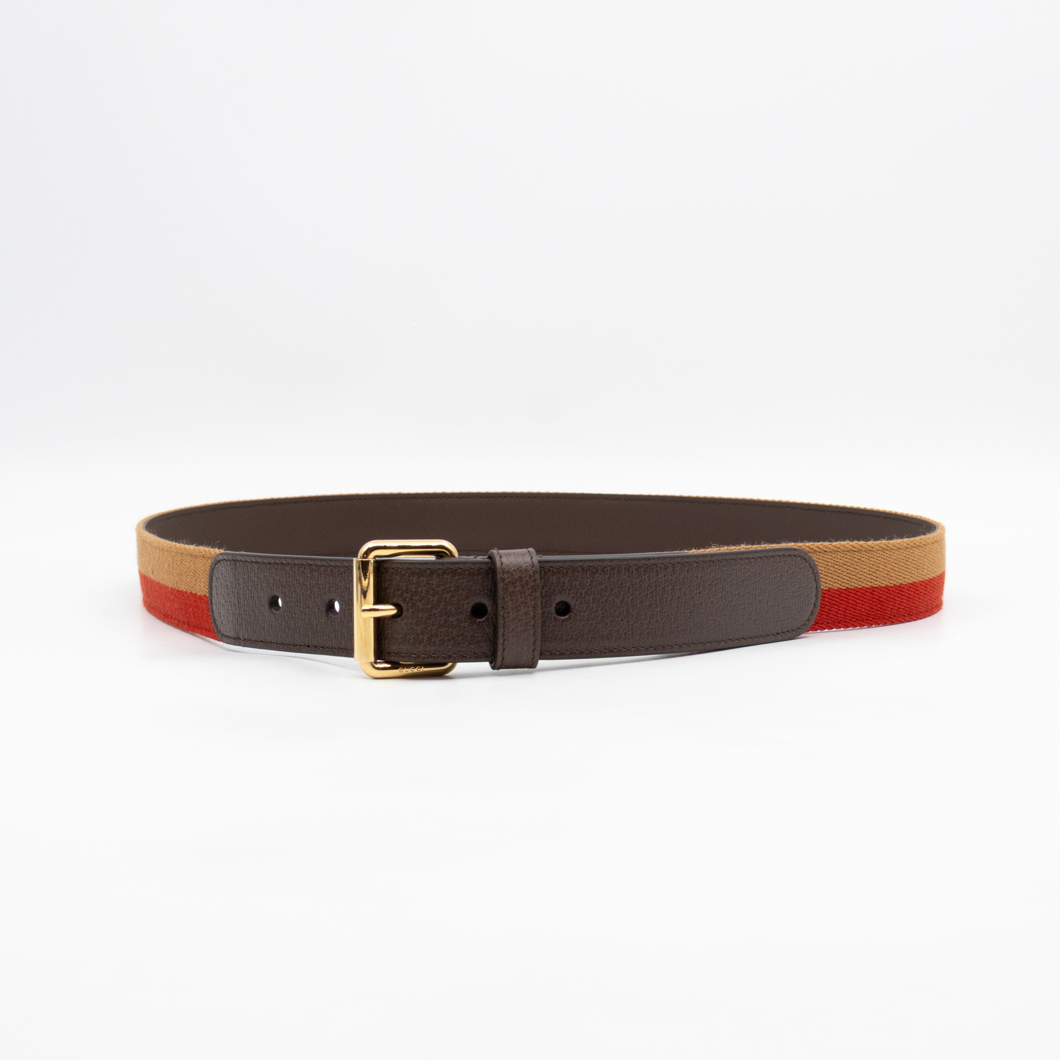 Blondie Mini Belt Bag Beige GG Supreme Brown Leather