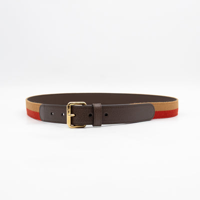 Blondie Mini Belt Bag Beige GG Supreme Brown Leather