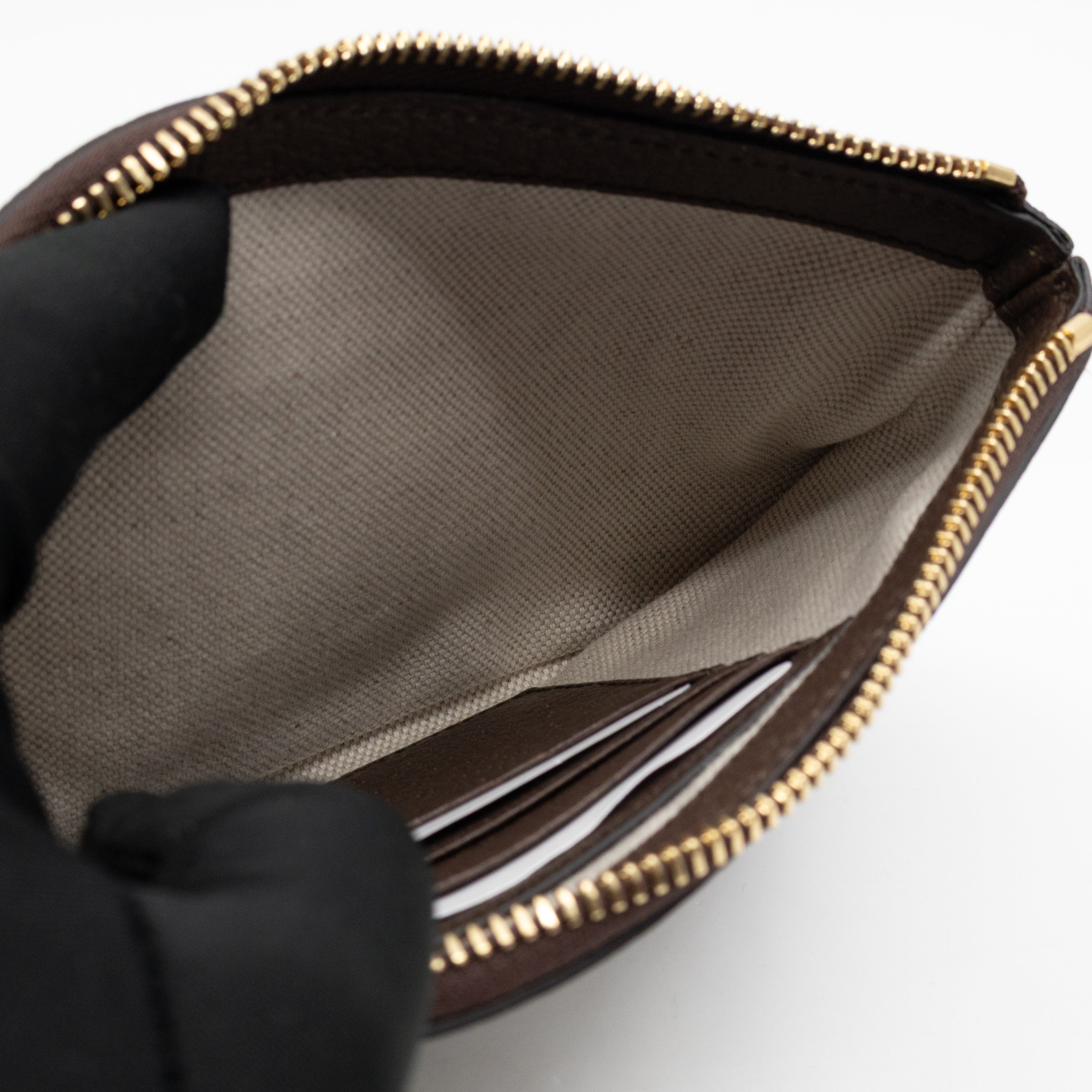 Blondie Mini Belt Bag Beige GG Supreme Brown Leather