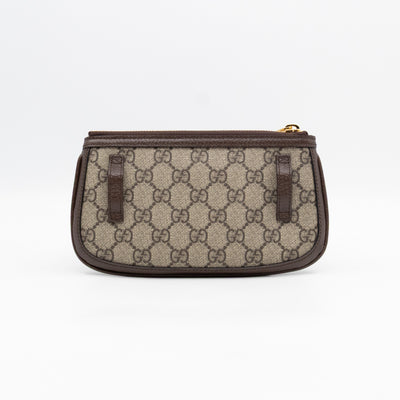 Blondie Mini Belt Bag Beige GG Supreme Brown Leather