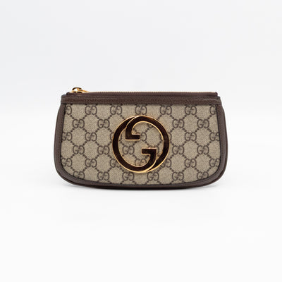 Blondie Mini Belt Bag Beige GG Supreme Brown Leather