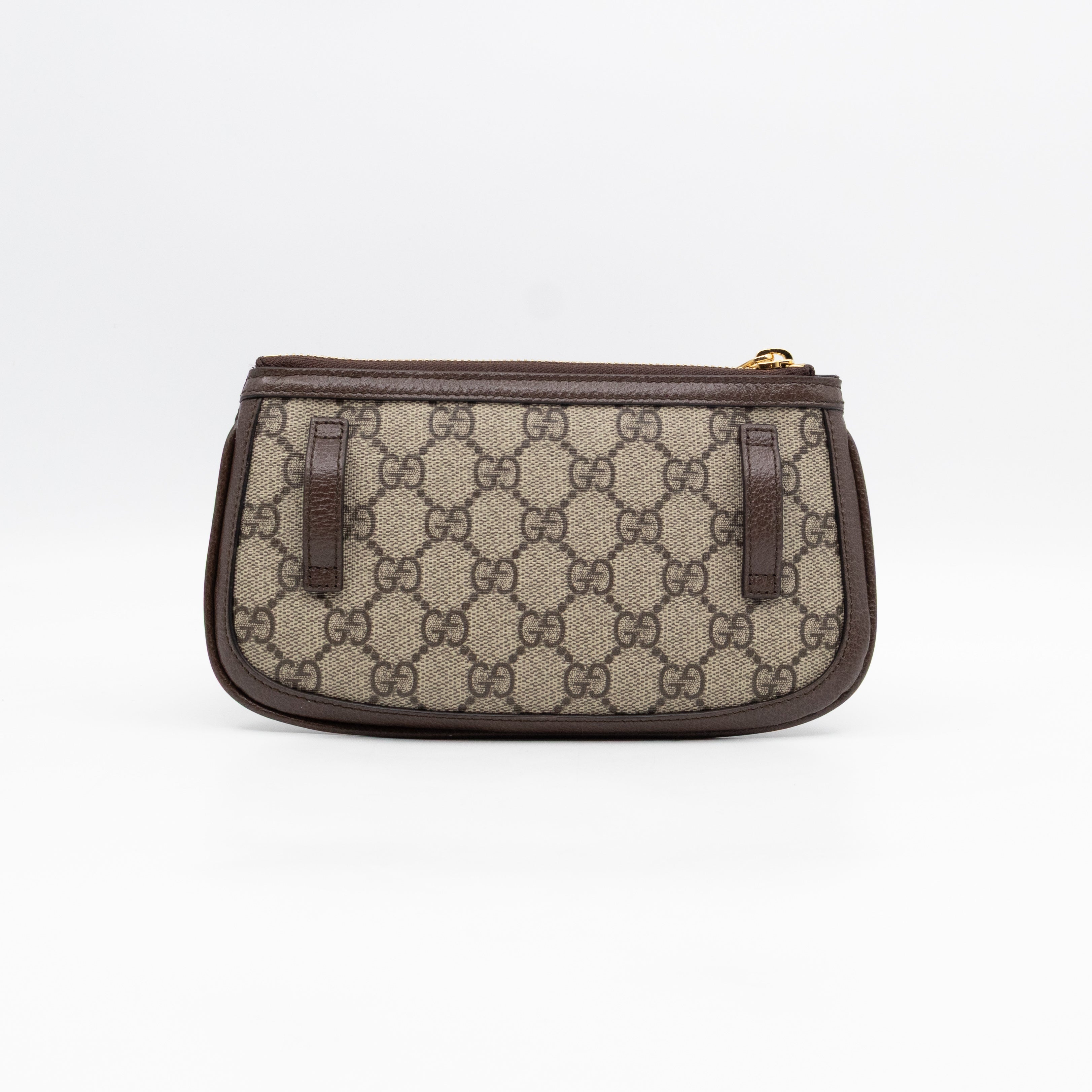 Blondie Mini Belt Bag Beige GG Supreme Brown Leather