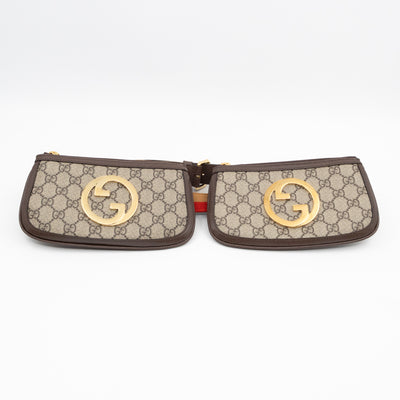 Blondie Mini Belt Bag Beige GG Supreme Brown Leather