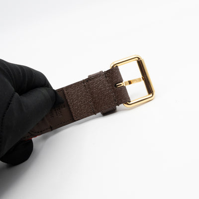 Blondie Mini Belt Bag Beige GG Supreme Brown Leather