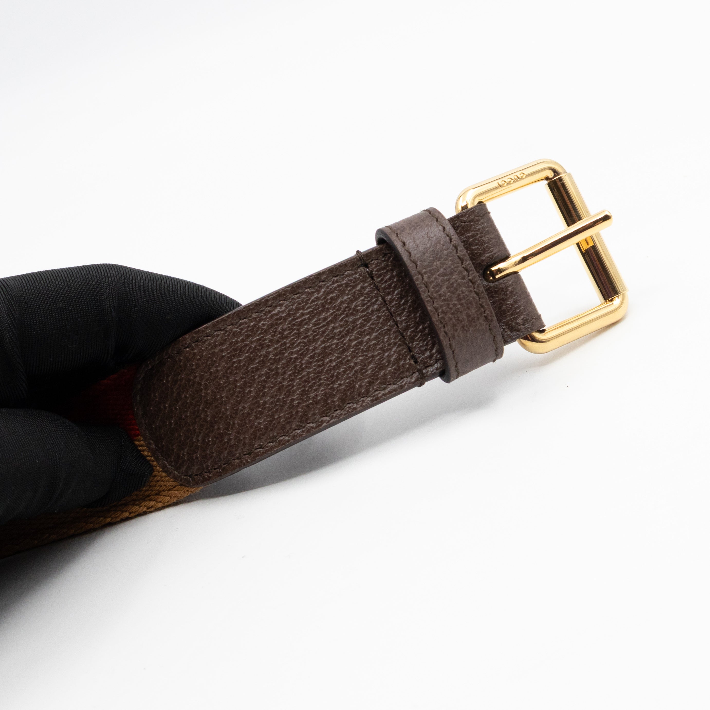 Blondie Mini Belt Bag Beige GG Supreme Brown Leather