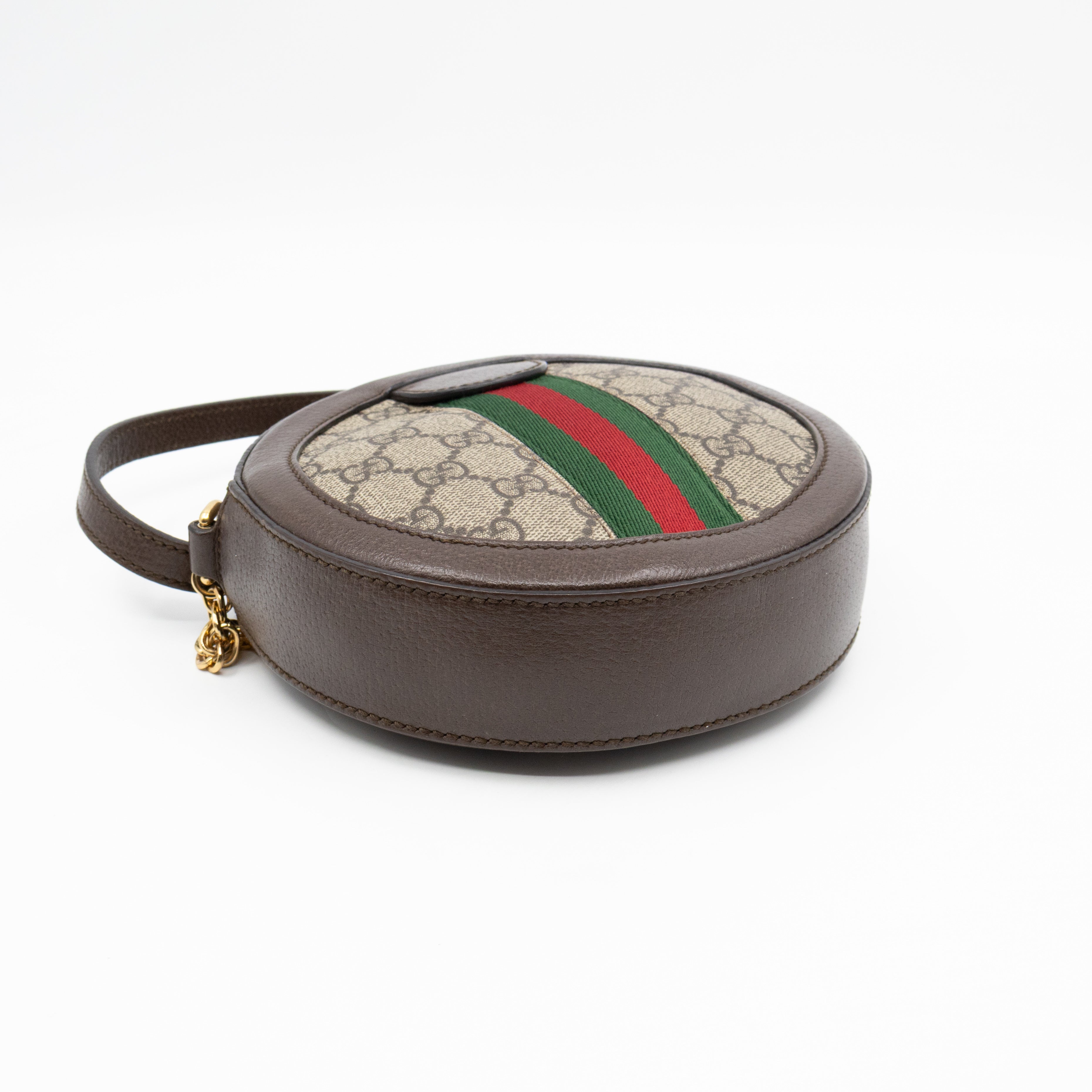 Ophidia Mini Round Shoulder Bag GG Supreme
