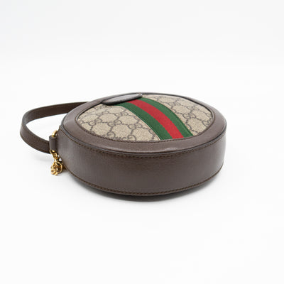 Ophidia Mini Round Shoulder Bag GG Supreme