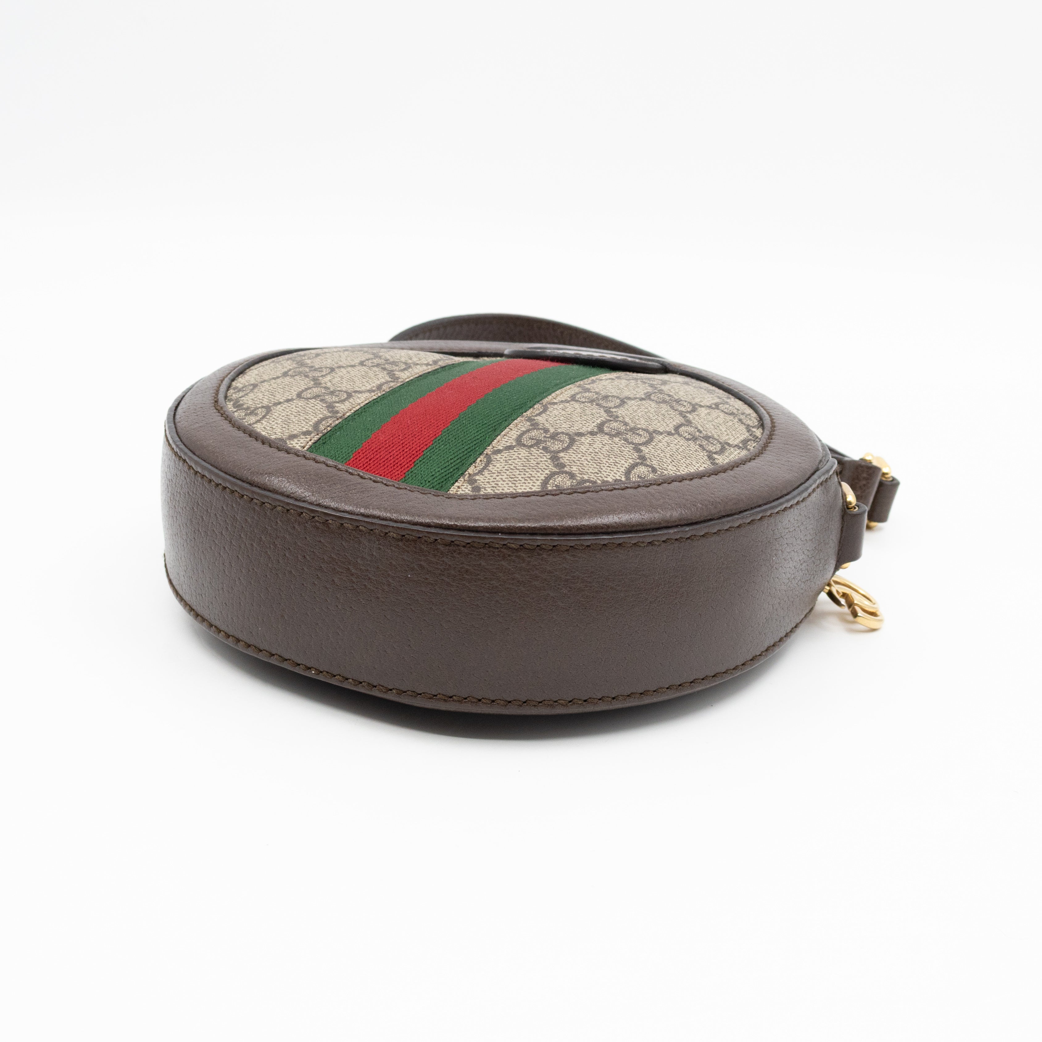 Ophidia Mini Round Shoulder Bag GG Supreme