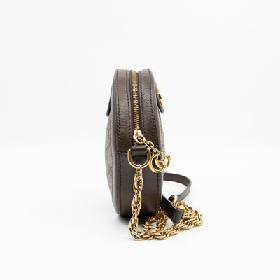 Ophidia Mini Round Shoulder Bag GG Supreme