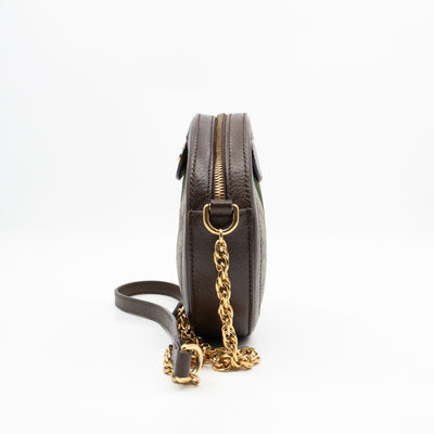 Ophidia Mini Round Shoulder Bag GG Supreme