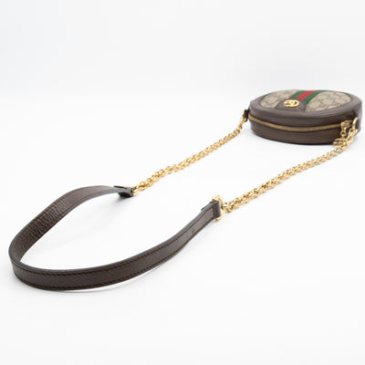 Ophidia Mini Round Shoulder Bag GG Supreme