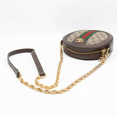 Ophidia Mini Round Shoulder Bag GG Supreme