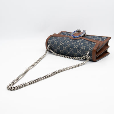 Dionysus Small GG Denim Blue