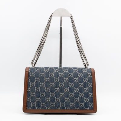 Dionysus Small GG Denim Blue