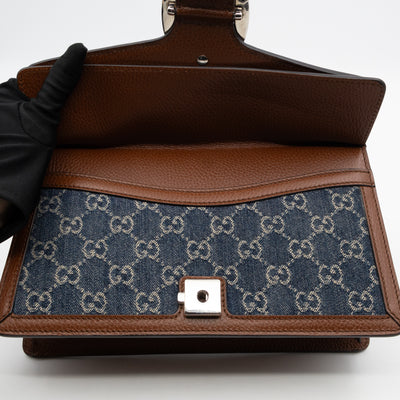Dionysus Small GG Denim Blue